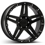 LND R13 Matt Black 9x18 6/139.7 ET30 B67.1 - Aluminiumfälgar