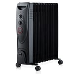 Oil Filled Radiator 2500W Portable  11Fins Electric Heater with Timer Thermostat