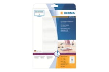 HERMA Special - uigennemsigtige CD/DVD-etiketter - mat - 1200 etikette(r) - 114.3 x 5.5 mm