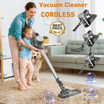 Upright 6 in1 Cordless Vacuum Cleaner Stick Powerful Wireless Vacuum Handheld UK