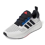 adidas Homme Swift Run 23 Shoes-Low, FTWR White/Legend Ink/Bright Red, 40 EU