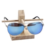 Multi Layers Wood Display Racks Shelf Eyeglasses Show Stand Khaki One Pairs
