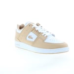 Lacoste Court Cage 124 1 SMA Mens Brown Leather Lifestyle Trainers Shoes