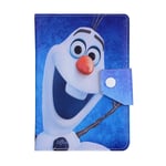 Frozen Cartoon case for Apple iPad Mini 1/2/3/4/5 Disney Princess children cover (Olaf Snowman) compatible with any 8" inch Model Tablet - Universal Size 8 inch