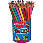 Maped Pot de 72 crayons couleurs ColorPeps - coloris assortis