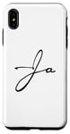 Coque pour iPhone XS Max Logo signature manuscrit avec couleur noire