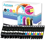 18 cartouches Jumao compatibles pour Canon Pixma TS5050 5055 6050 6051 6052