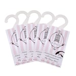 Total Wardrobe Care 5x Natural Hanging Wardrobe Freshener Sachets With Essential Oil Blend Of May Chang, Lavender, Cedar Wood, Rosemary And More. Moth Repellent And Freshener For Wardrobe Storage