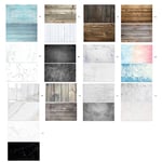 Pappersbakgrund PVC #01 Ljusblåa träplankor | Dubbelsidig bakgrund för fotografering | 57x87cm | Backdrops | Matfotografering
