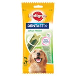 Pedigree DentaStix Daily Fresh – Bâtonnets à mâcher pour grand chien – Pour une bonne hygiène bucco-dentaire – 10 sachets de 7 sticks