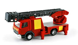 NOREV- Camion Pompier Mercedes-Benz Atego 1:43 Plastigam Voiture Miniature de Collection, 431030, Rouge