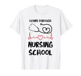 BSN Nurse I Lived Through Nursing School Medical BSN Nursing T-Shirt