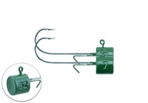 Ned Jig Head 2/0 Bismuth 2-pack Dark Green 7 g