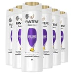 Pantene Active Pro-V Volume & Body Shampoing, Formule Pro-V + Antioxydants, pour les Cheveux Plats et Fins, 225 ML lot de 6