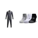 Under Armour Men Challenger Tracksuit, Comfortable Sports Track Suit, Jogging Suit Set for Running, Warm and Quick-drying Sportswear & trainer socks; compression socks