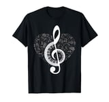 Treble Clef Love Keyboards Heart Piano T-Shirt