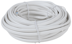 Platt kabel 2 x 0,75 mm² - vit