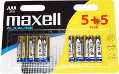Batteri lr03 aaa 1.5 v maxell 10-pack