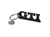 Vw Gti Nyckelring Med Logohänge, Svart