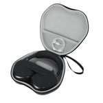 Travel Case for Airpods Max,Carrying Bag Storage Airpods Max Headphones Fashion PU Box (Grey)