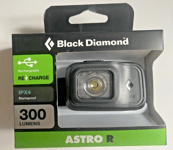 BLACK DIAMOND Astro Headlamp - Graphite Black - 300 Lumens - Rechargeable