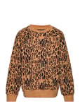 Basic Leopard Sweatshirt Tops Sweat-shirts & Hoodies Sweat-shirts Brown Mini Rodini