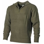 MFH Pullover Island Half Zip (Färg: Olive Green, Storlek: M)