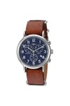 Timex Gents Weekender Leather Strap Watch TW2R63200