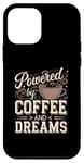 Propulsé Par Le Café Et Les Rêves Coque pour iPhone 12 mini