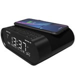 DAB+ FM Radio Clock Alarm Wireless Charger Bluetooth AZATOM Revival Q1 Black