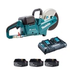 Makita DCE090PG-3 Twin 18v Brushless Disc Cutter (3x6Ah)