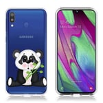 Deco Samsung Galaxy A40 skal - Panda Håller I Bambu