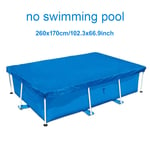 Tongdejing Pool Cover Protector for Above Ground Pool, Swimming Pool Cover Blanket, Keep Clean Anti Dust Rectangular Waterproof Pool Cover