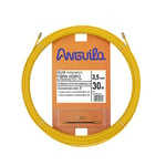 Anguilla Passe-câble fibre auto-énergétique Jaune 3,5 mm 30 m