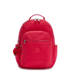 Kipling SEOUL Large Backpack with Laptop Protection TRUE PINK RRP £98