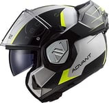 LS2, Casque Moto modulable ADVANT Codex Blanc Noir, S