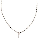 Halsband - Amen - CLONCRRNNZ3 - Silver 925 - Svarta kristaller - Längd 38-49 cm