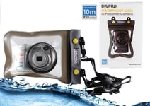 Navitech Black Waterproof Underwater Housing Case / Cover Pouch Dry Bag For The Panasonic DMC-TZ71EG-S Lumix compact camera