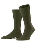 FALKE Men's Airport M SO Wool Cotton Plain 1 Pair Socks, Green (Artichoke 7436), 10-11