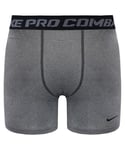 Nike Childrens Unisex Pro Stretch Waist Dark Grey Kids Core Compression Shorts 417474 021 - Size Small