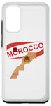 Coque pour Galaxy S20 Carte complète du Maroc avec drapeau et emblème royal