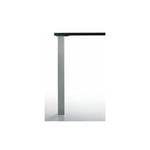 Pied de table carré quadra - 60 x 60 mm - Décor : Noir mat - Hauteur : 1100 mm - CAMAR - Noir mat