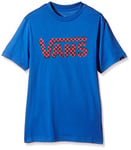 Vans Checker Classic Boys T-Shirt Manches Courtes Garçon, Bleu (Royal/Dress Blues/Racing Red), Medium (Taille Fabricant: Medium)