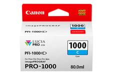 Canon PFI-1000 C - cyan - original - blækbeholder