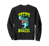 Recife - Brazil - Surf Paradise - Graphic Shark Sweatshirt