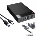 Boîtier HDD 3.5 ''2.5'' SATA vers USB 3.0, adaptateur, boîtier de disque dur externe, disque SSD 3.5 pouces, 5Gbps, 10 to, boîtier HDD pour PC--USB3.0 EU Plug