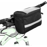 Jalleria - Sacoche de guidon de vélo - étanche - sac isotherme avec bandes réfléchissantes - téléphone portable, cartes ou système de navigation Pour