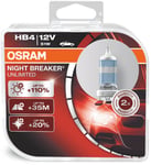 Osram Night Breaker Unlimited - Glödlampa HB4 51W 12 V 2-pack - VW - Toyota - Kia - Skoda - BMW - Seat - Subaru - Hyundai