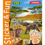 SCHLEICH Klistermärkesbok Sticker & Fun, Vilt Liv
