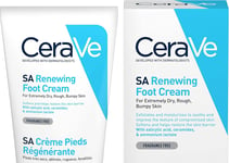 CeraVe SA Renewing Foot Cream for Extremely Dry, Rough, and Bumpy Feet 88ml with